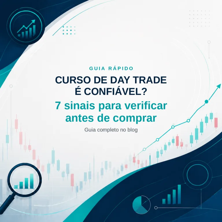 Guia visual: como saber se um curso de day trade é confiável
